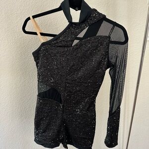 Black Sequin dance costume
